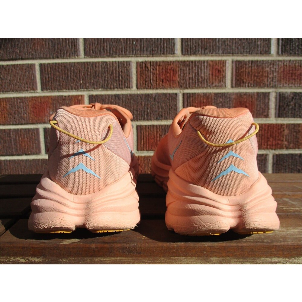 Hoka One One Rincon 3 Women 10.5 B Peach Orange Athletic Running Shoes 1119396 - Picture 9 of 14